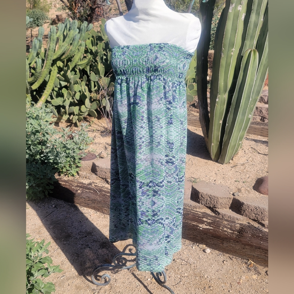 Cabi Reversible Sheer Tube Dress